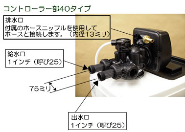 全自動軟水機　コントローラー40タイプ